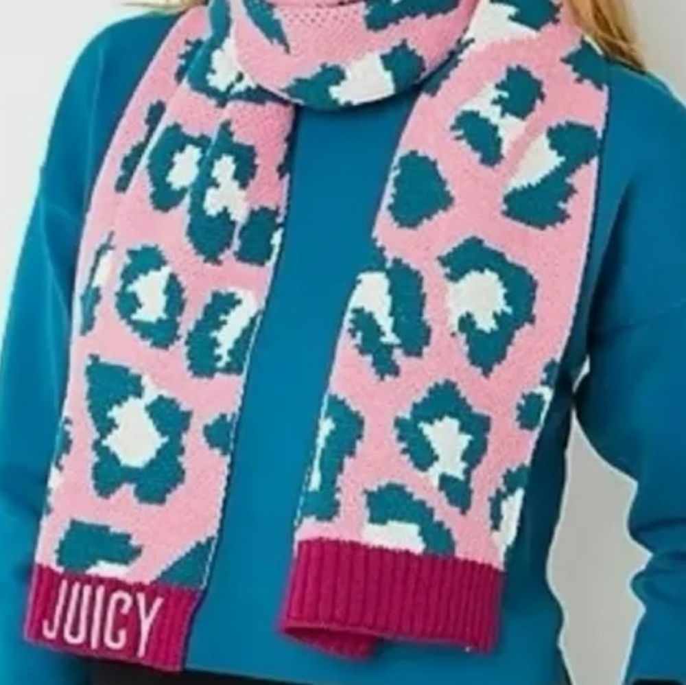 Juicy Couture Animal Print Scarf